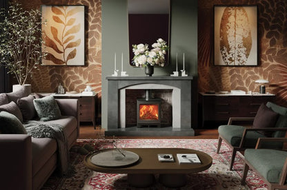 FireFx Echo 5 Wood Stove - Matt Black