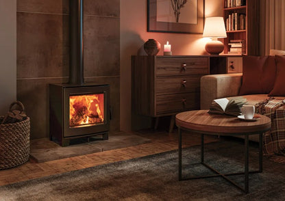 FireFx Echo 5 Wood Stove - Matt Black