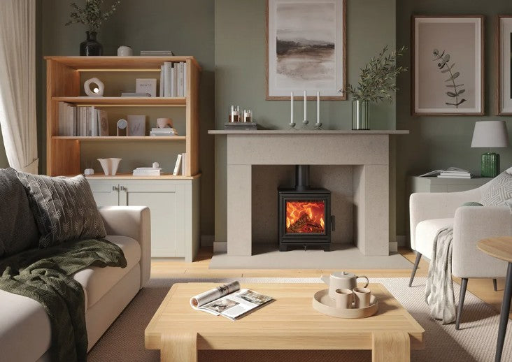 FireFx Eton 5 Wood Stove - Matt Black