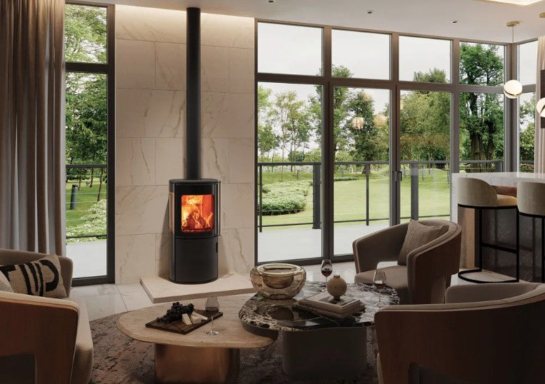 FireFx Atlas 2 Wood Stove - Matt Black