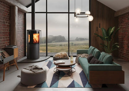 FireFx Atlas 3 Wood Stove - Matt Black