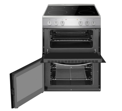 Amica AFC602SS Ceramic Electric Cooker with Double Oven
