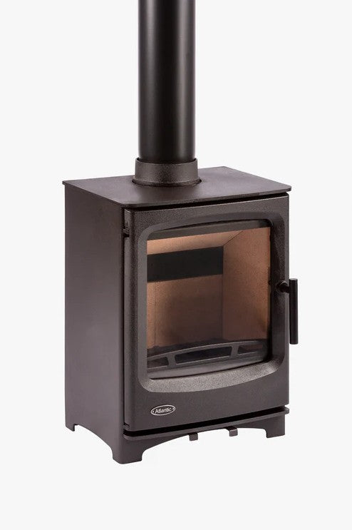 Atlantic Pearl 5 Wide Multi-Fuel Stove - Matt Black
