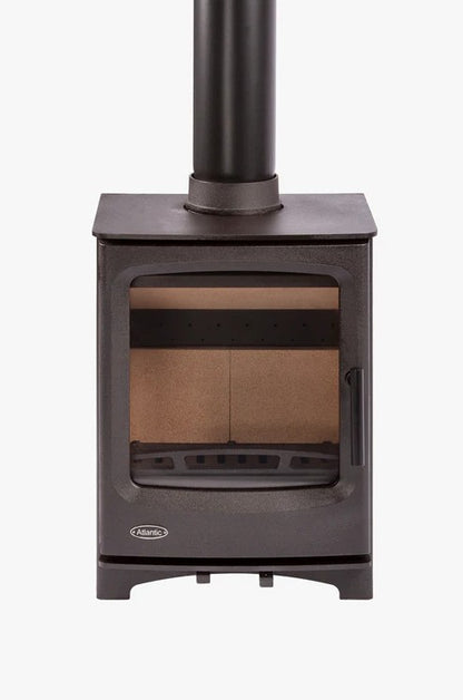 Atlantic Pearl 5 Wide Multi-Fuel Stove - Matt Black