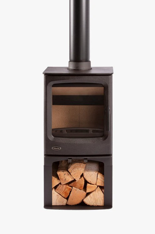 Atlantic Pearl 5 Wide Multi-Fuel Stove - Matt Black