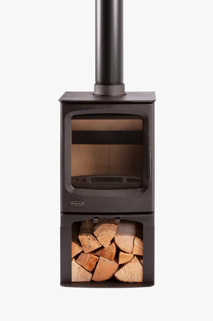 Atlantic Pearl 5 Wide Multi-Fuel Stove - Matt Black