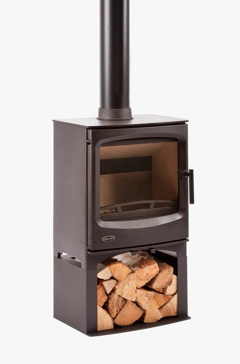 Atlantic Pearl 8 Multi-Fuel Stove - Matt Black