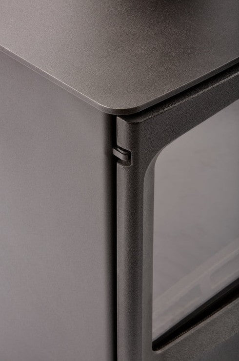 Atlantic Pearl 8 Multi-Fuel Stove - Matt Black