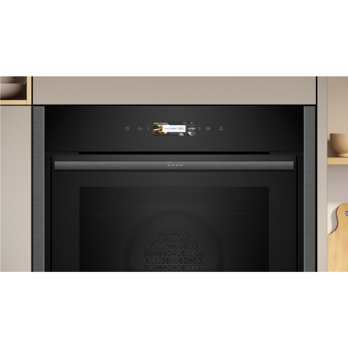 Neff B54CR71G0B N70  Slide and Hide Single Oven - Graphite Grey
