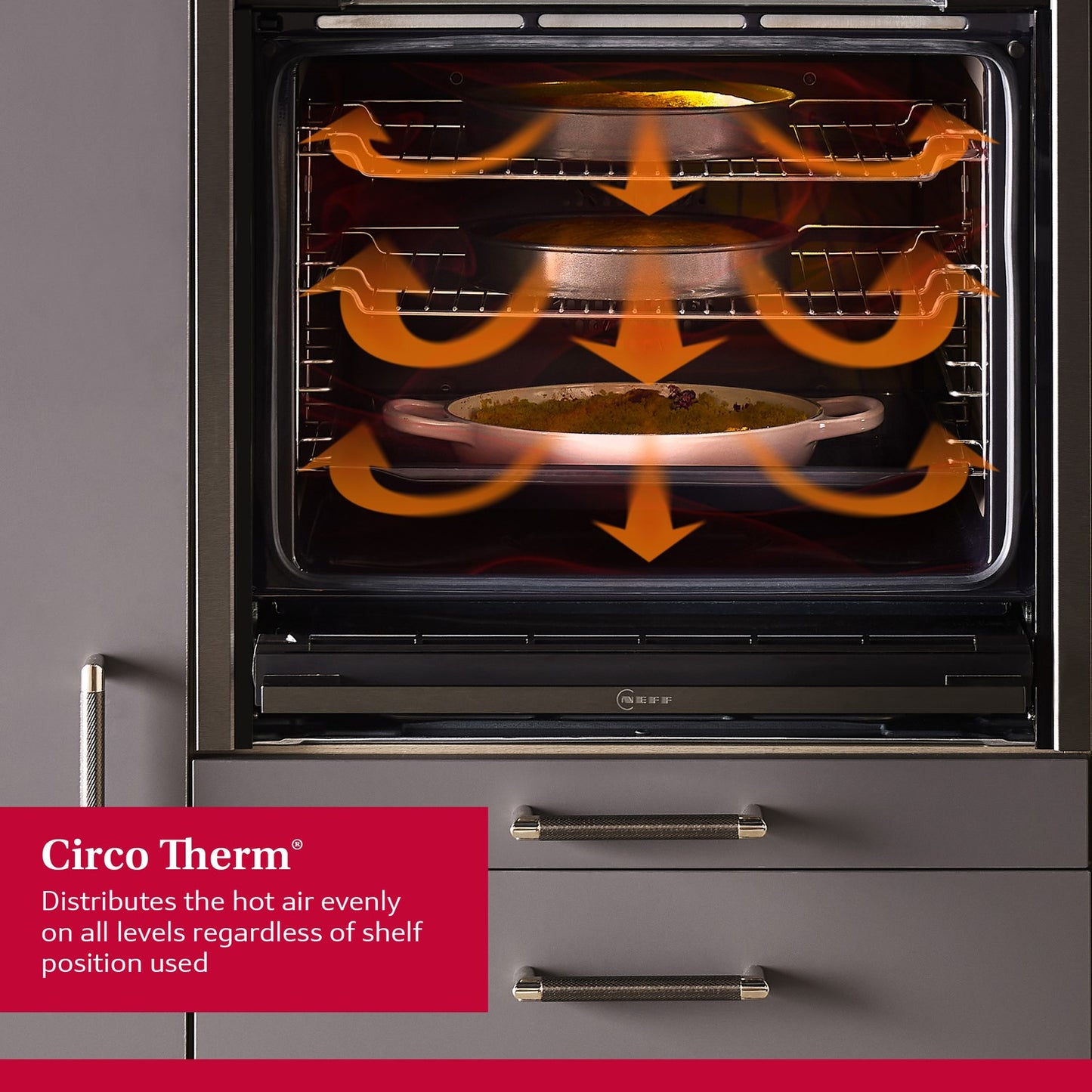Neff B54CR71G0B N70  Slide and Hide Single Oven - Graphite Grey