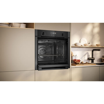 Neff B6ACH7AG7B N50 Slide and Hide Electric Single Oven - Graphite