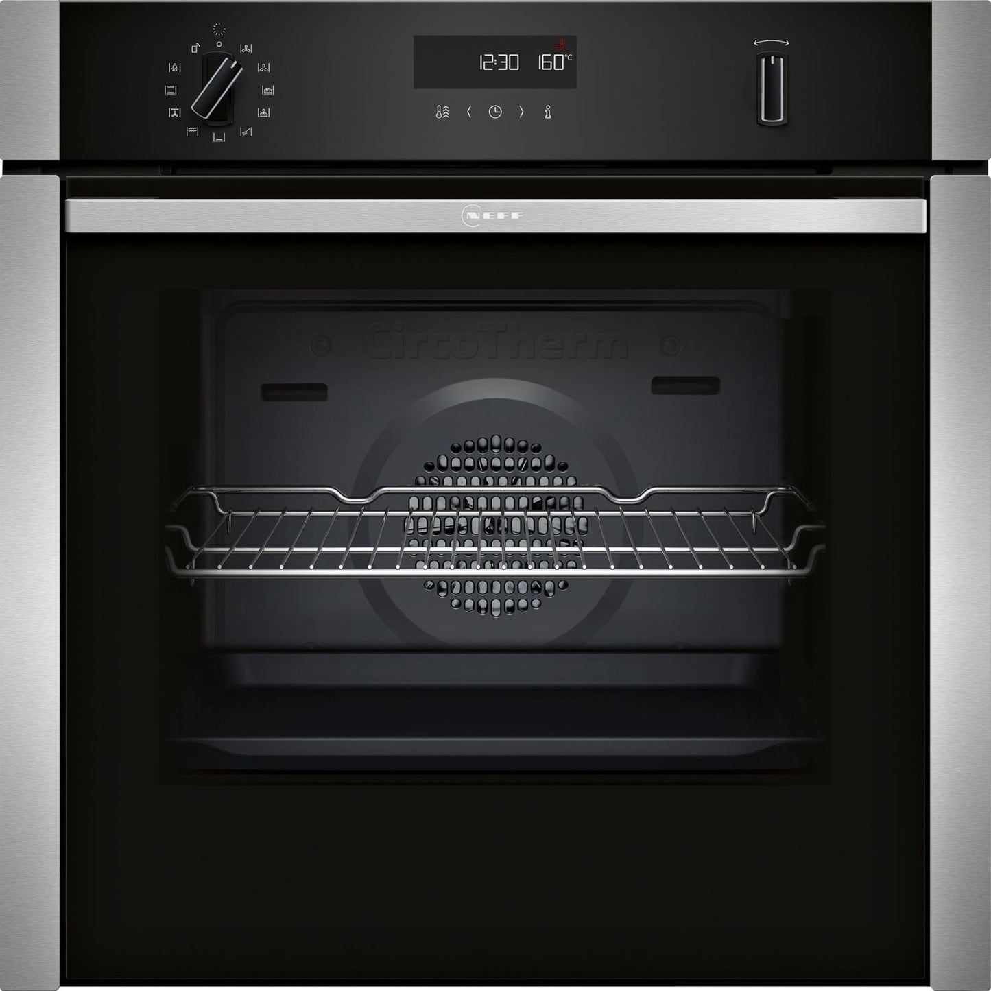 Neff B6ACH7AN7B N50 Slide and Hide Electric Single Oven - Stainless Steel