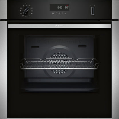 Neff B6ACH7AN7B N50 Slide and Hide Electric Single Oven - Stainless Steel