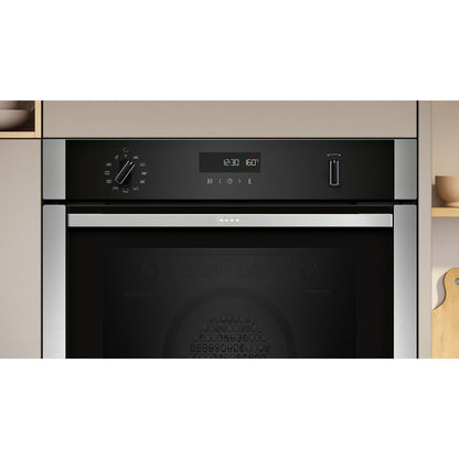 Neff B6ACH7AN7B N50 Slide and Hide Electric Single Oven - Stainless Steel