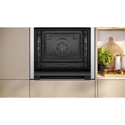 Neff B6ACH7AN7B N50 Slide and Hide Electric Single Oven - Stainless Steel