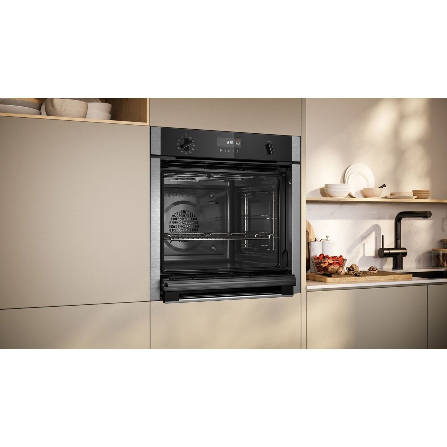 Neff B6ACH7AN7B N50 Slide and Hide Electric Single Oven - Stainless Steel