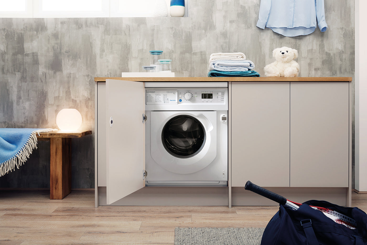 Indesit BI WMIL 71252 UK N Integrated Washing Machine - White