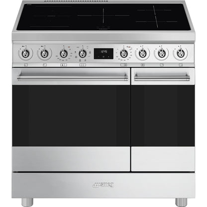 Smeg C92IMX2 90cm Classic Induction Range Cooker - Stainless Steel