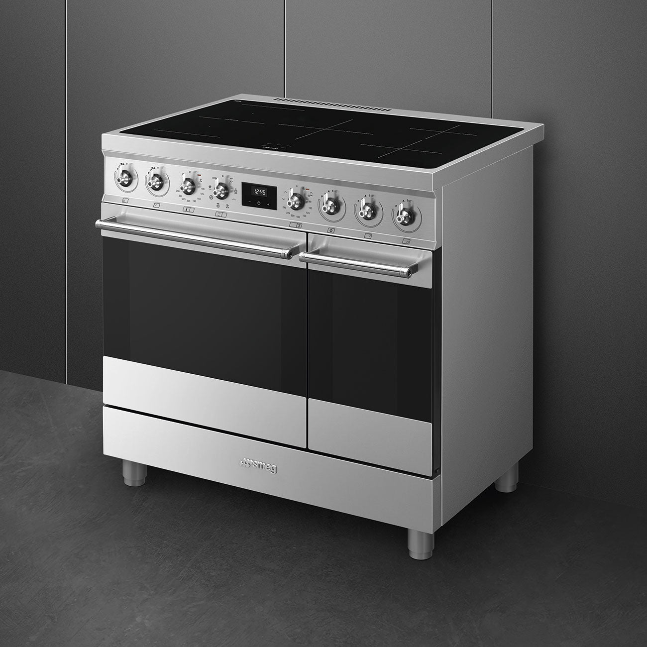Smeg C92IMX2 90cm Classic Induction Range Cooker - Stainless Steel