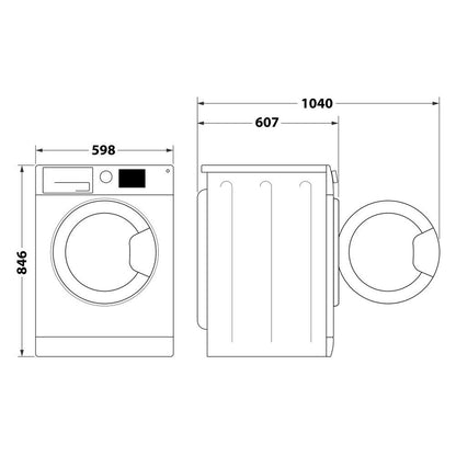 Hotpoint C HSD 82M GG UK 8kg Heat Pump Tumble Dryer - Dark Grey