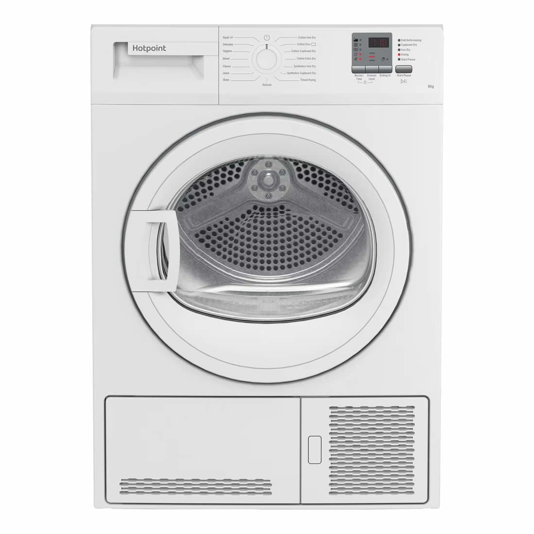 Hotpoint CHDC82WWGDUK 8kg Condenser Tumble Dryer - White