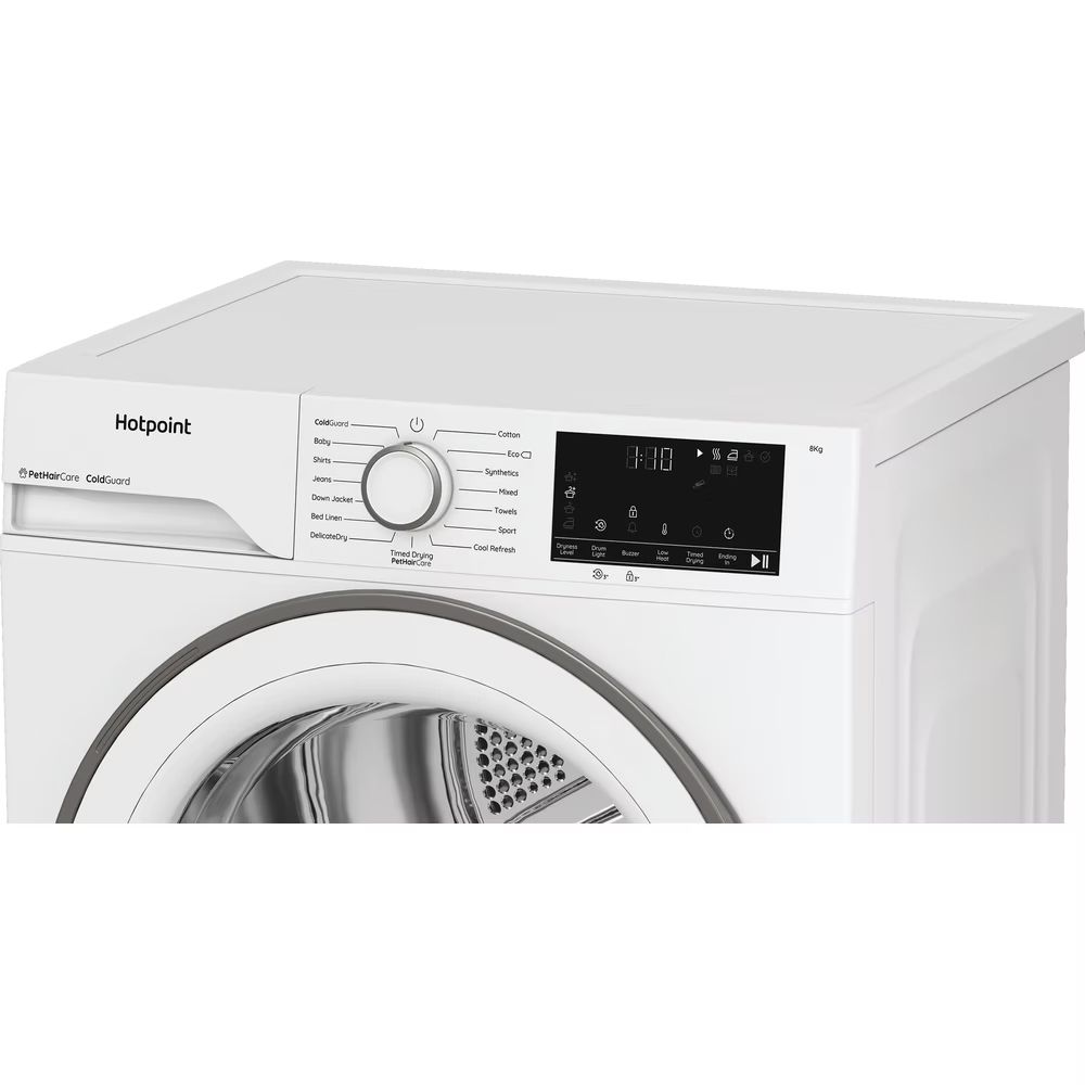 Hotpoint CHSD82MWWUK 8kg Heat Pump Tumble Dryer with Pet Hair Care