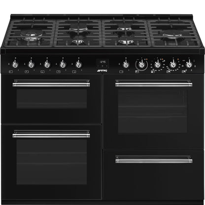 *DISPLAY MODEL* Smeg CX113GMBL Classic 110cm Dual Fuel Range Cooker - Black