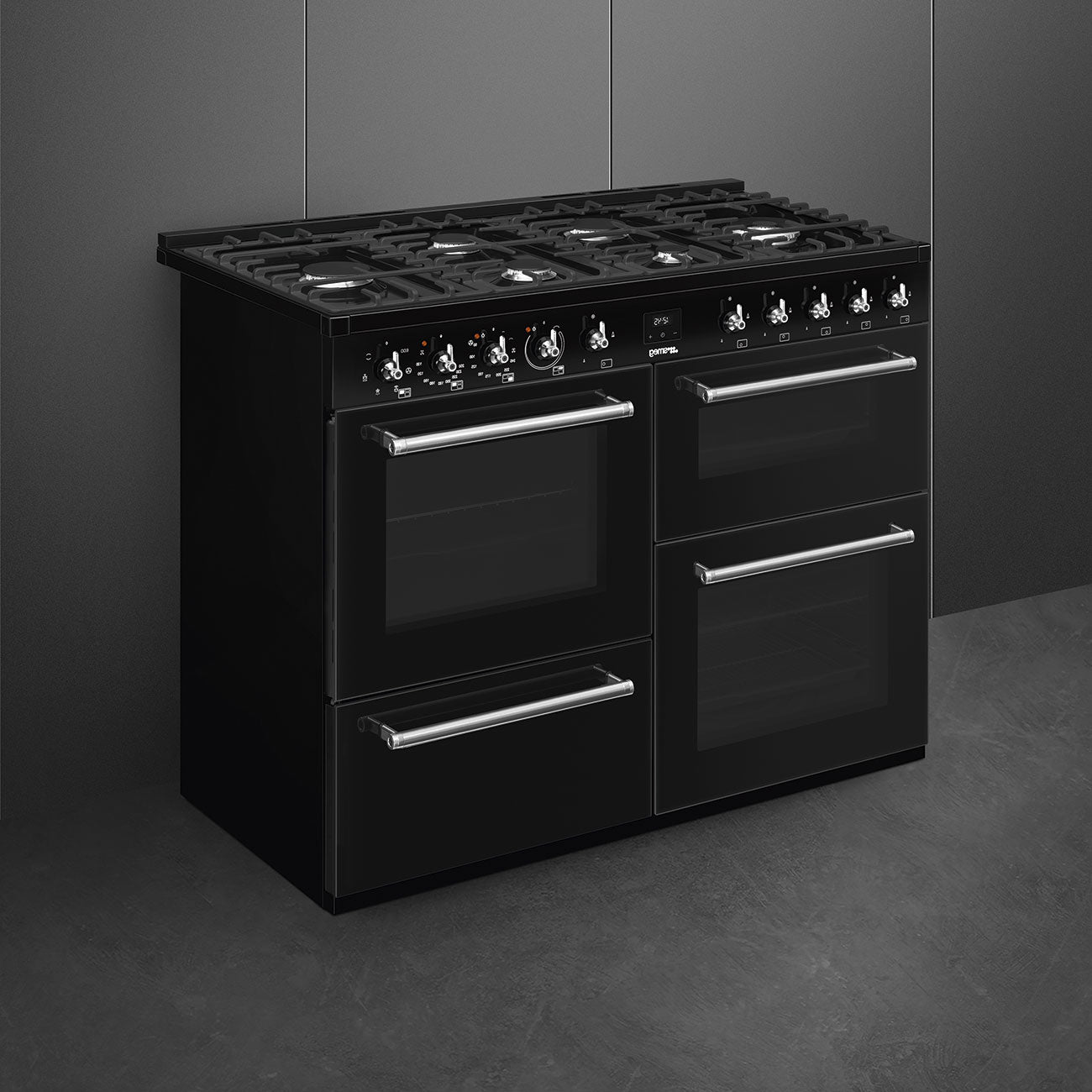 *DISPLAY MODEL* Smeg CX113GMBL Classic 110cm Dual Fuel Range Cooker - Black