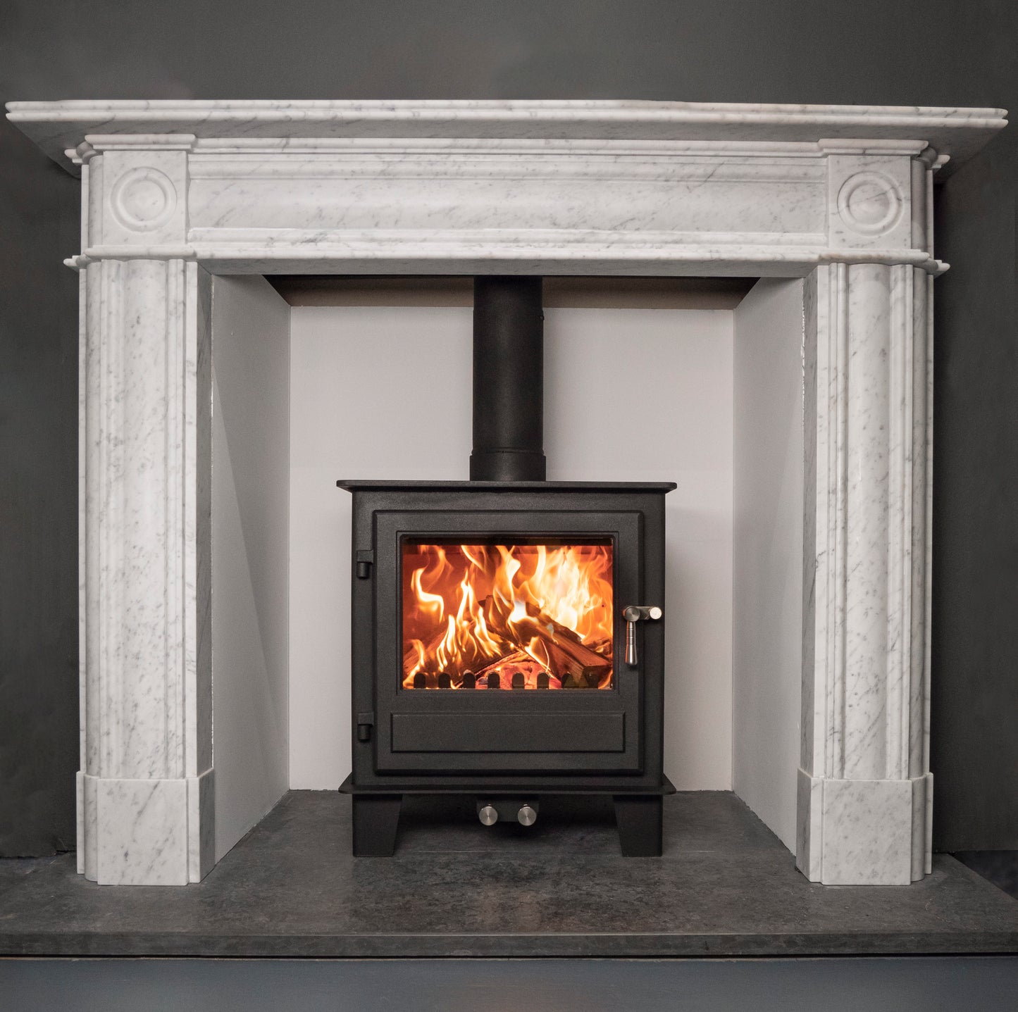 Clock Blithfield 5 Multi-Fuel Stove - Metallic Black