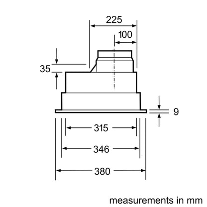 Neff D5655X1GB N30 53cm Canopy Hood - Silver