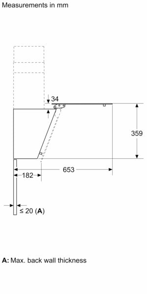 Neff D63IDK1S0B N30 60cm Angled Chimney Cooker Hood - Black