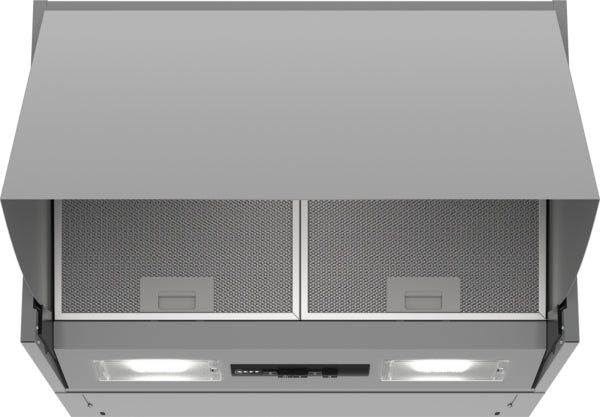 Neff D64MAC1X0B N30 60cm Integrated Cooker Hood - Silver