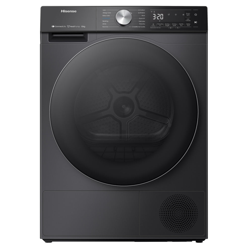 Hisense DH5S102BB 10kg Heat Pump Tumble Dryer - Black