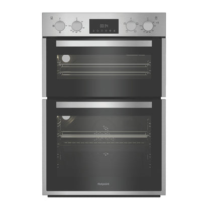 Hotpoint DIH10DIX Built-In Electric Double Oven - Stainless Steel