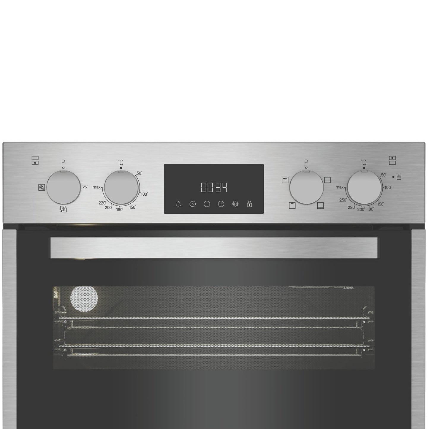 Hotpoint DIH10DIX Built-In Electric Double Oven - Stainless Steel