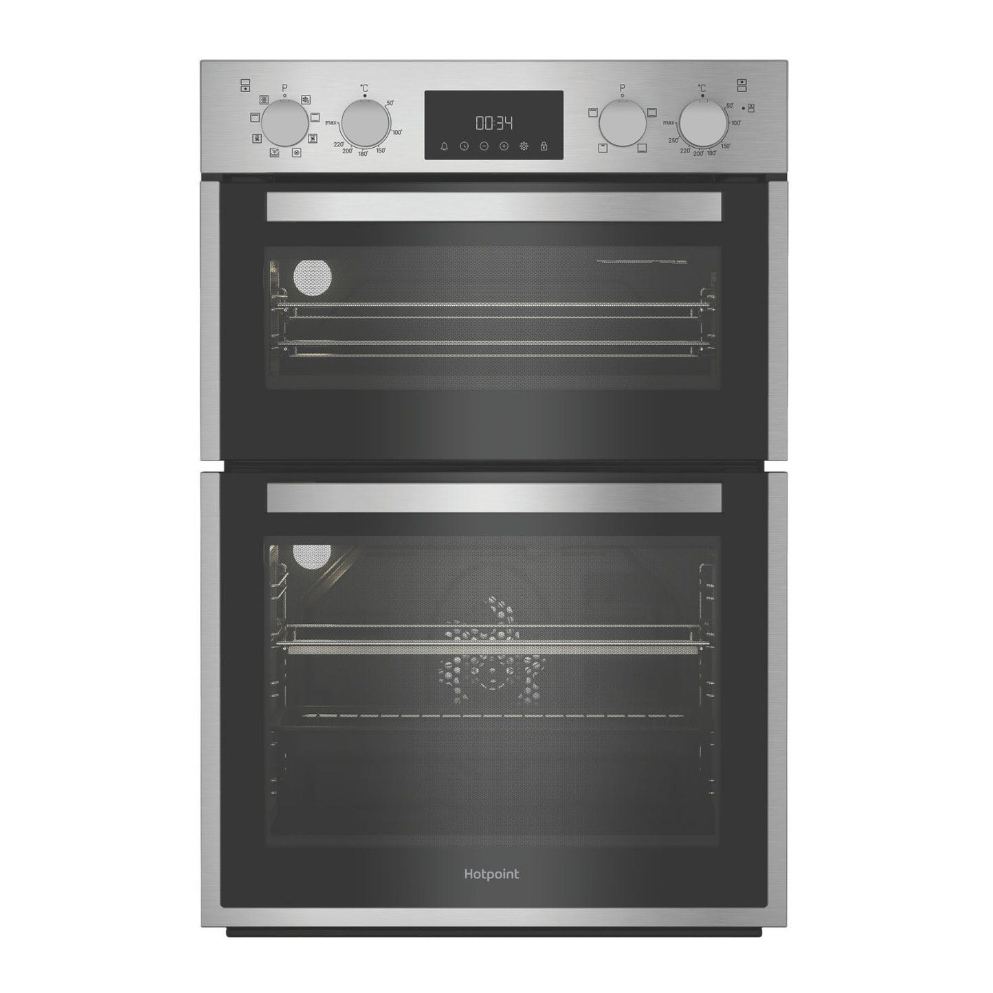 Hotpoint DIH82DIX 60cm Double Electric Oven - Inox