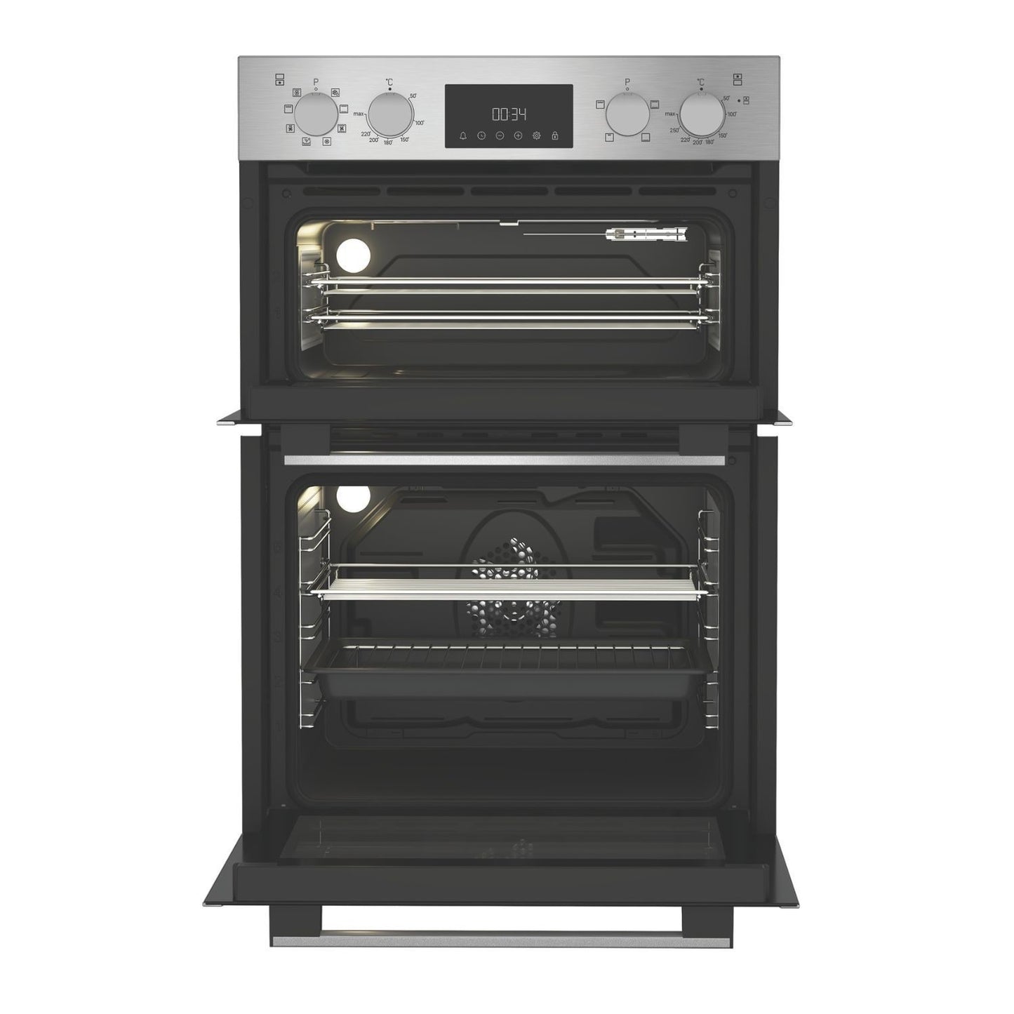 Hotpoint DIH82DIX 60cm Double Electric Oven - Inox