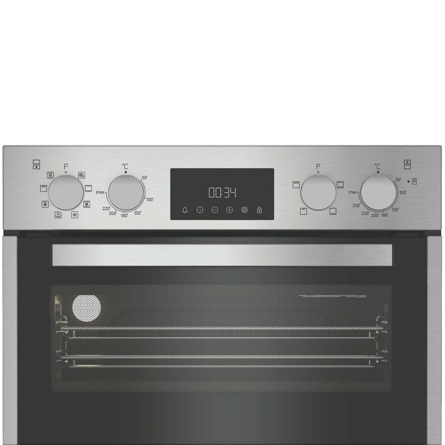 Hotpoint DIH82DIX 60cm Double Electric Oven - Inox