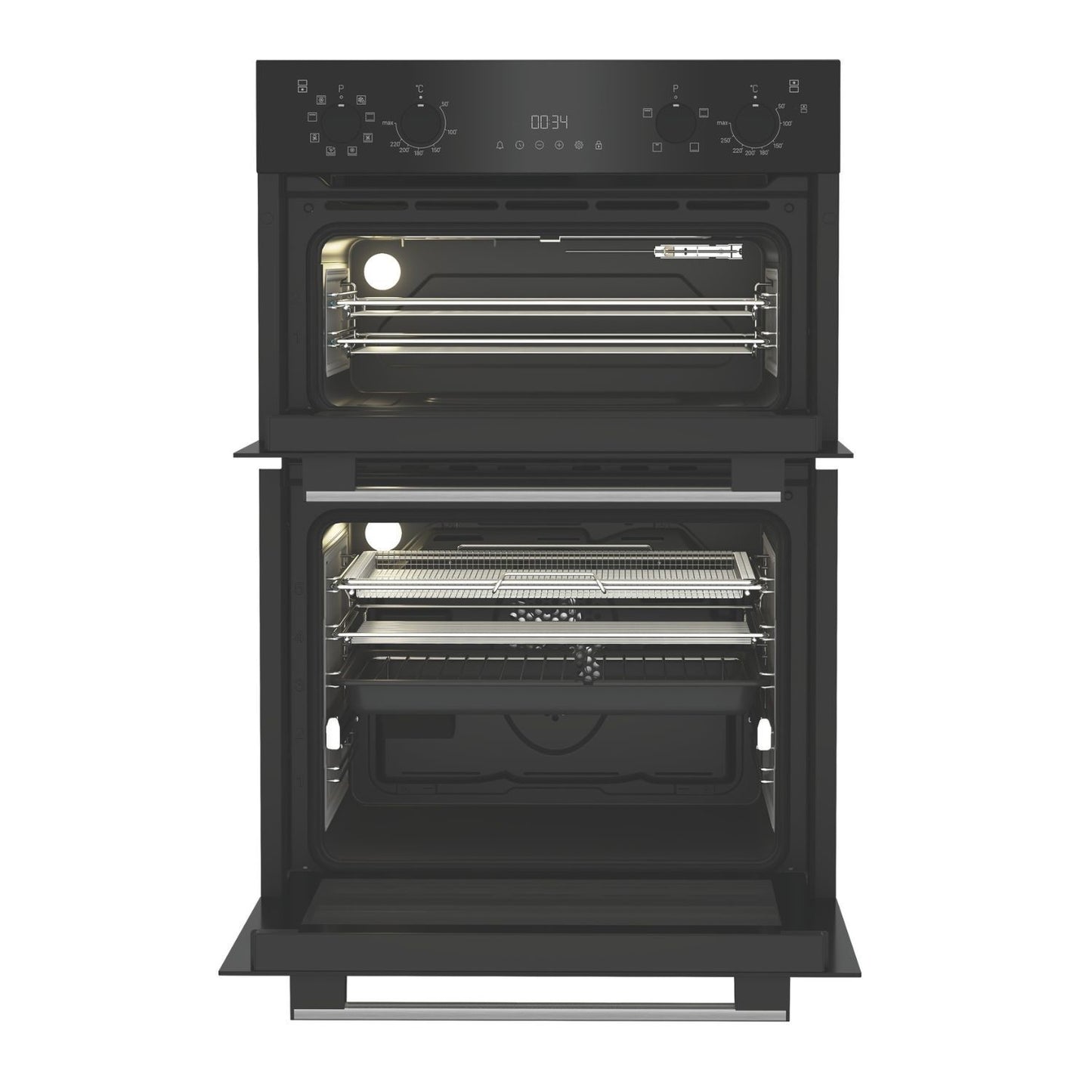Hotpoint DIH82G1AB Built-In Electric Double Oven with Air Fry - Black
