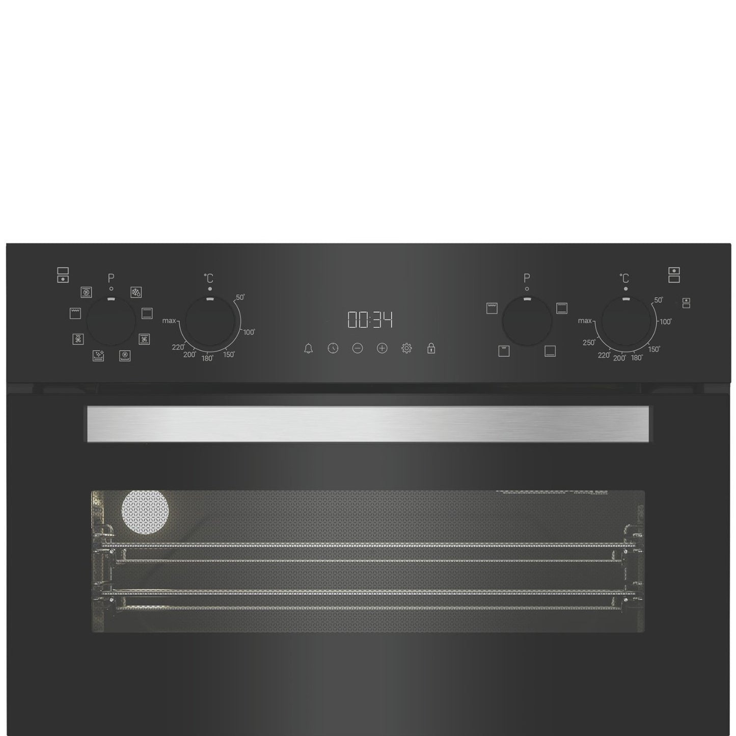 Hotpoint DIH82G1AB Built-In Electric Double Oven with Air Fry - Black