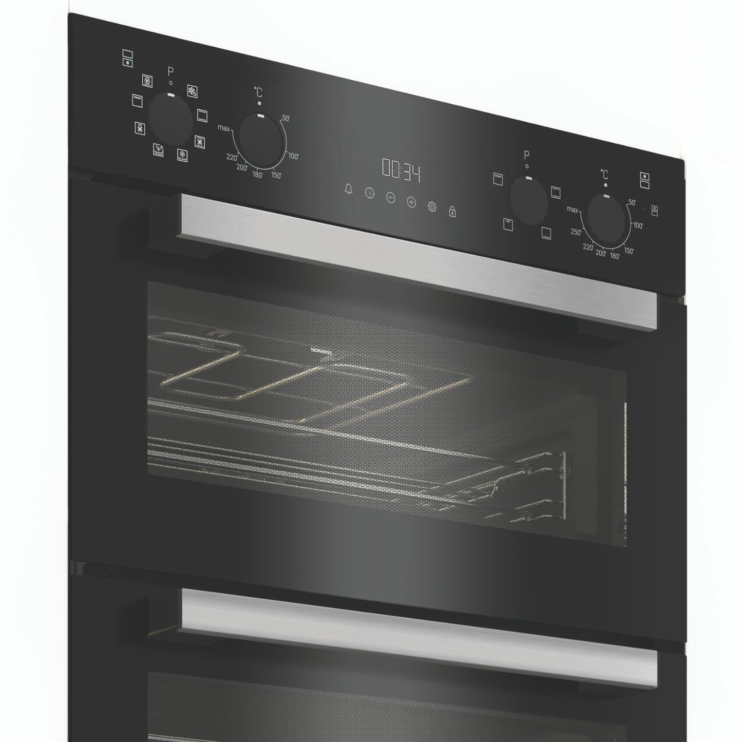Hotpoint DIH82G1AB Built-In Electric Double Oven with Air Fry - Black