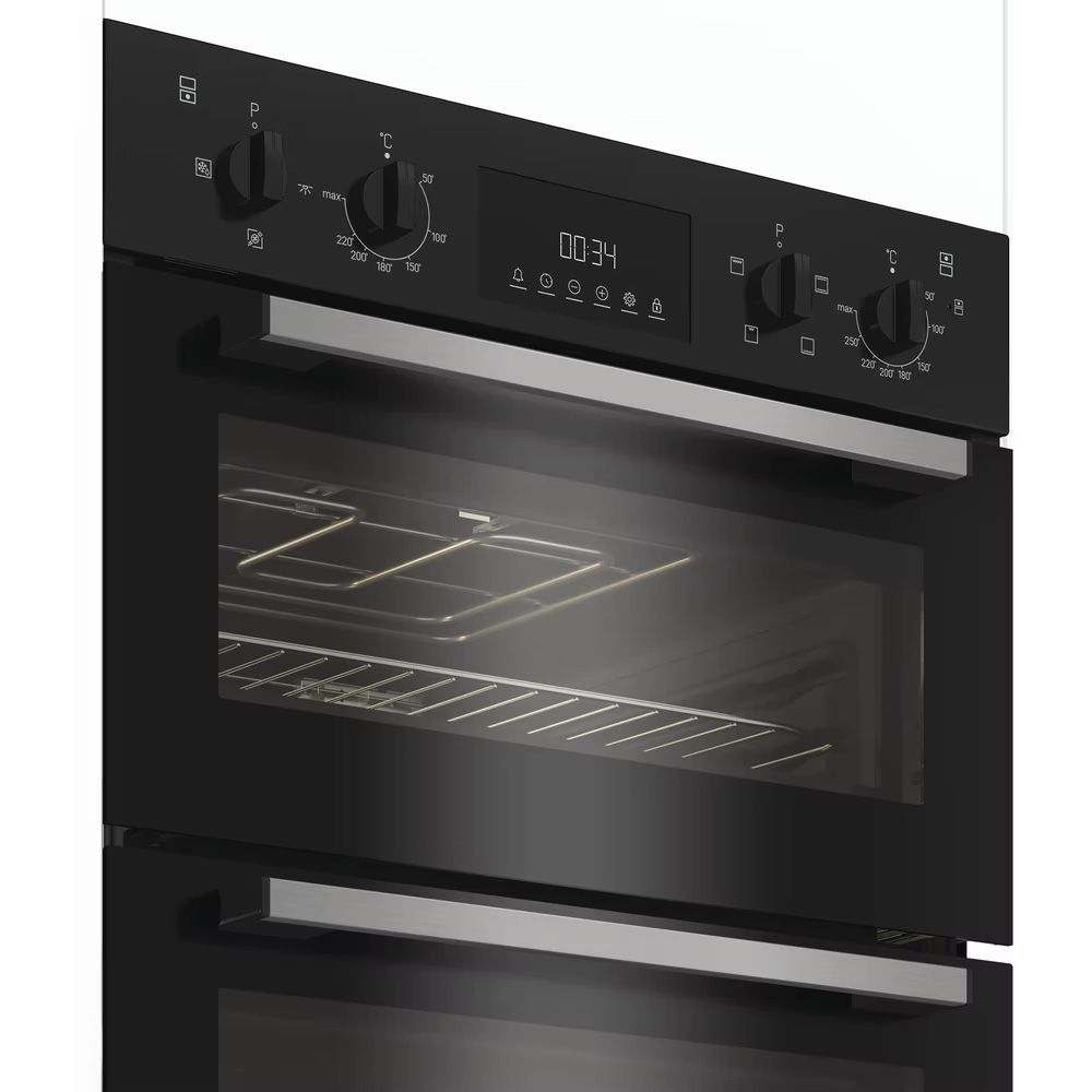 Indesit DII 10D B Built In Electric Double Oven - Black