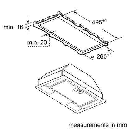 Bosch DLN53AA70B Series 2 54cm Canopy Cooker Hood - Stainless Steel