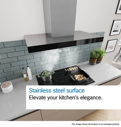 Bosch DWB95CC30B Series 4 90cm Box Design Chimney Cooker Hood - Stainless Steel