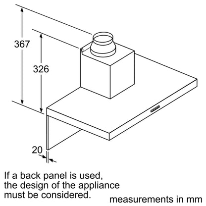 Bosch DWB96DM50B Series 4 90cm Chimney Hood - Stainless Steel