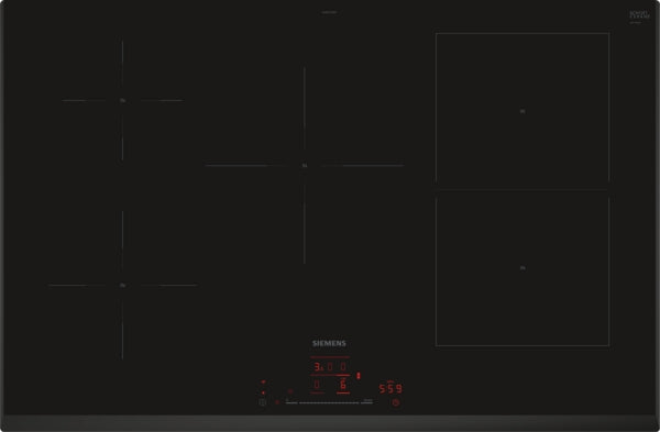 Siemens ED851HWB1E iQ500 80cm 5 Zone Induction Hob - Black