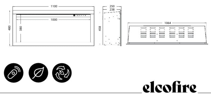 Elcofire Motion 1100 Electric Stove