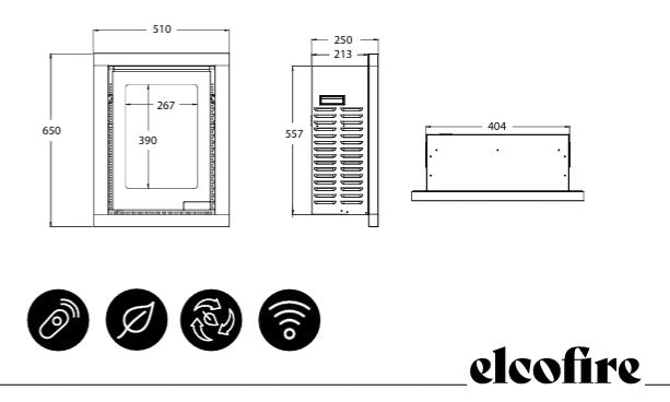 Elcofire Raven 400 Electric Stove