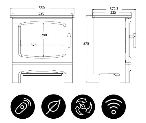 Elcofire Terra Freestanding Electric Stove