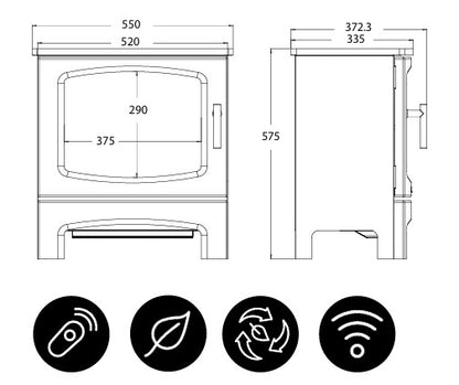 Elcofire Terra Freestanding Electric Stove